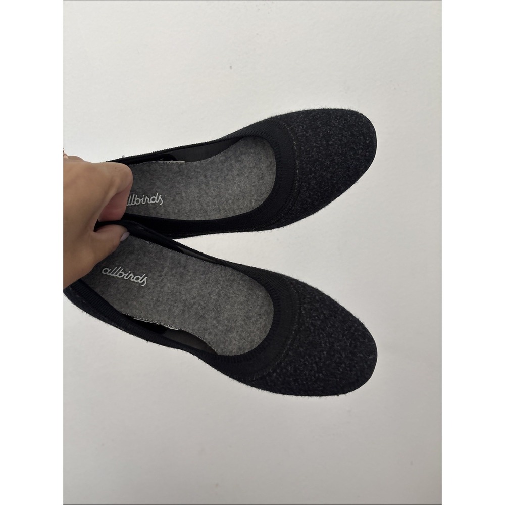 Allbirds Women's 7 Wool Breezers Ballet Flat Shoes Charcoal Black MINT WORN NEW